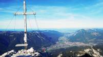 Blick von der Alpspitze auf Garmisch